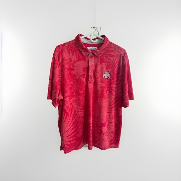 Tommy Bahama Other - Tommy Bahama Ohio State Buckeyes IslandZone Polo Shirt Mens XL Red NCAA